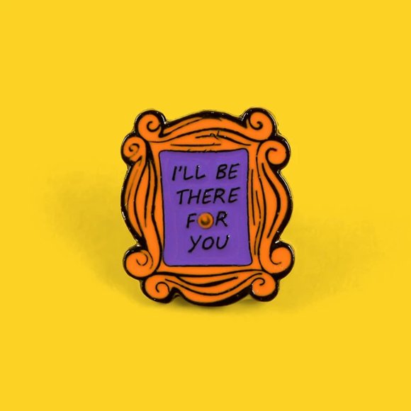 FREINDS Door Peep Hole/Frame "I'll Be There For You" Enamel Pin - Picture 1 of 4